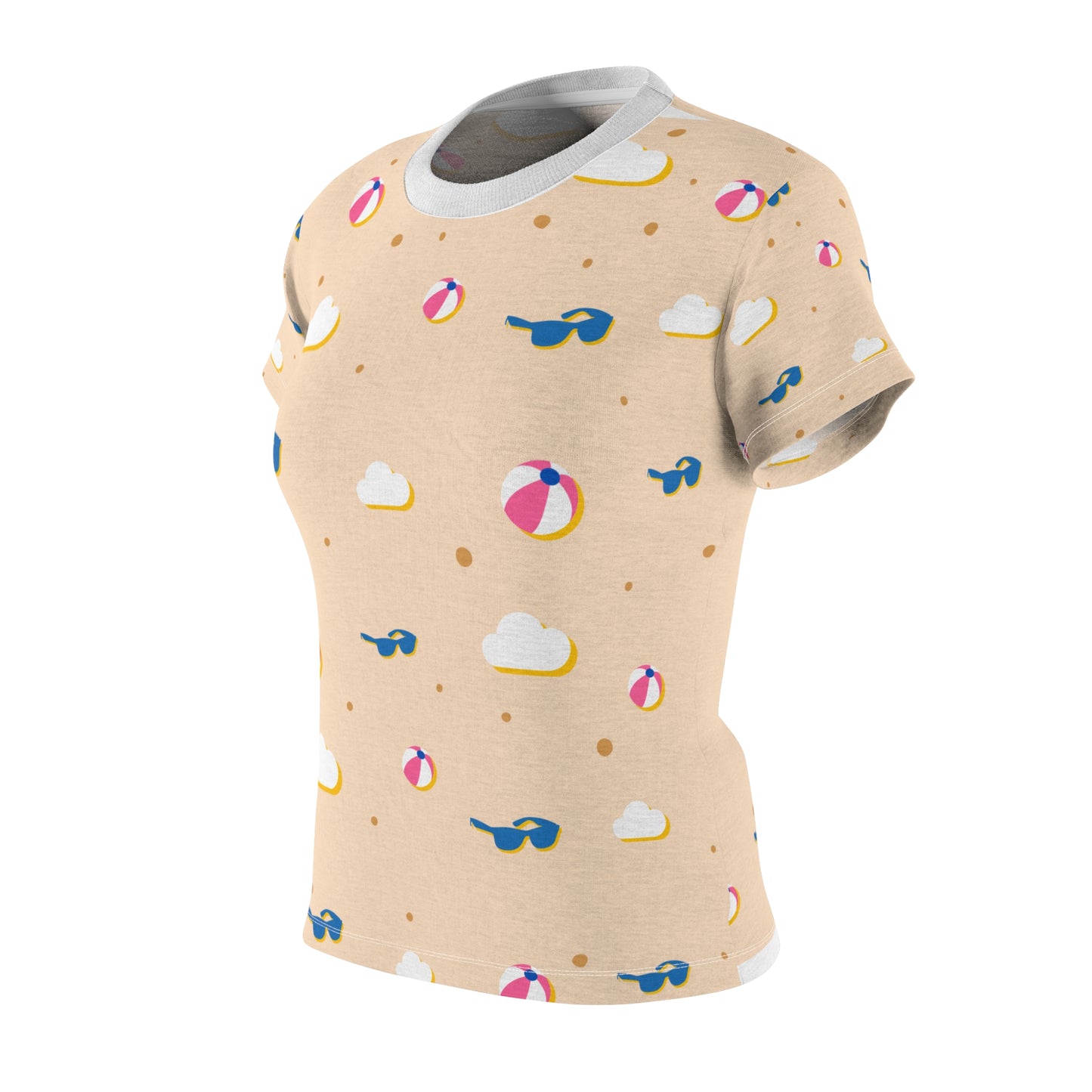 Beach Vibes Women's Tee, Summer T-Shirt, Vacation Wear, Pool Party Top, Beach Theme Shirt, Sunshine Apparel