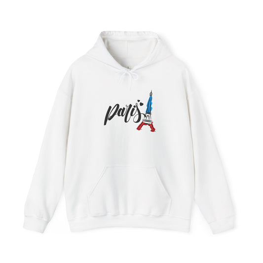 Paris Eiffel Tower Unisex Hoodie, Cozy Sweatshirt for Travel Enthusiasts, Gift for Fashion Lovers, Perfect for Parisian Vibes, Casual Outfit